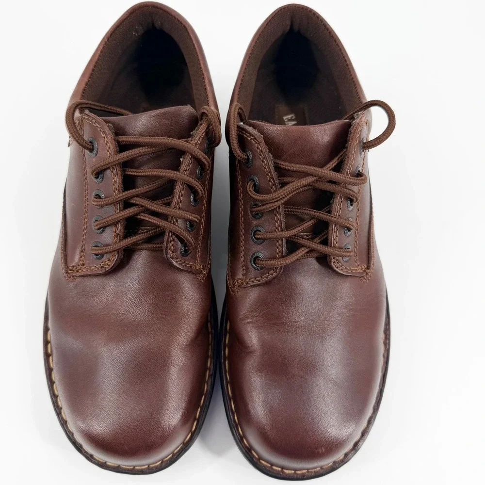 Eastland Plainview Men's Brown Leather Oxford Comfort Shoes Size 8.5 Wide W